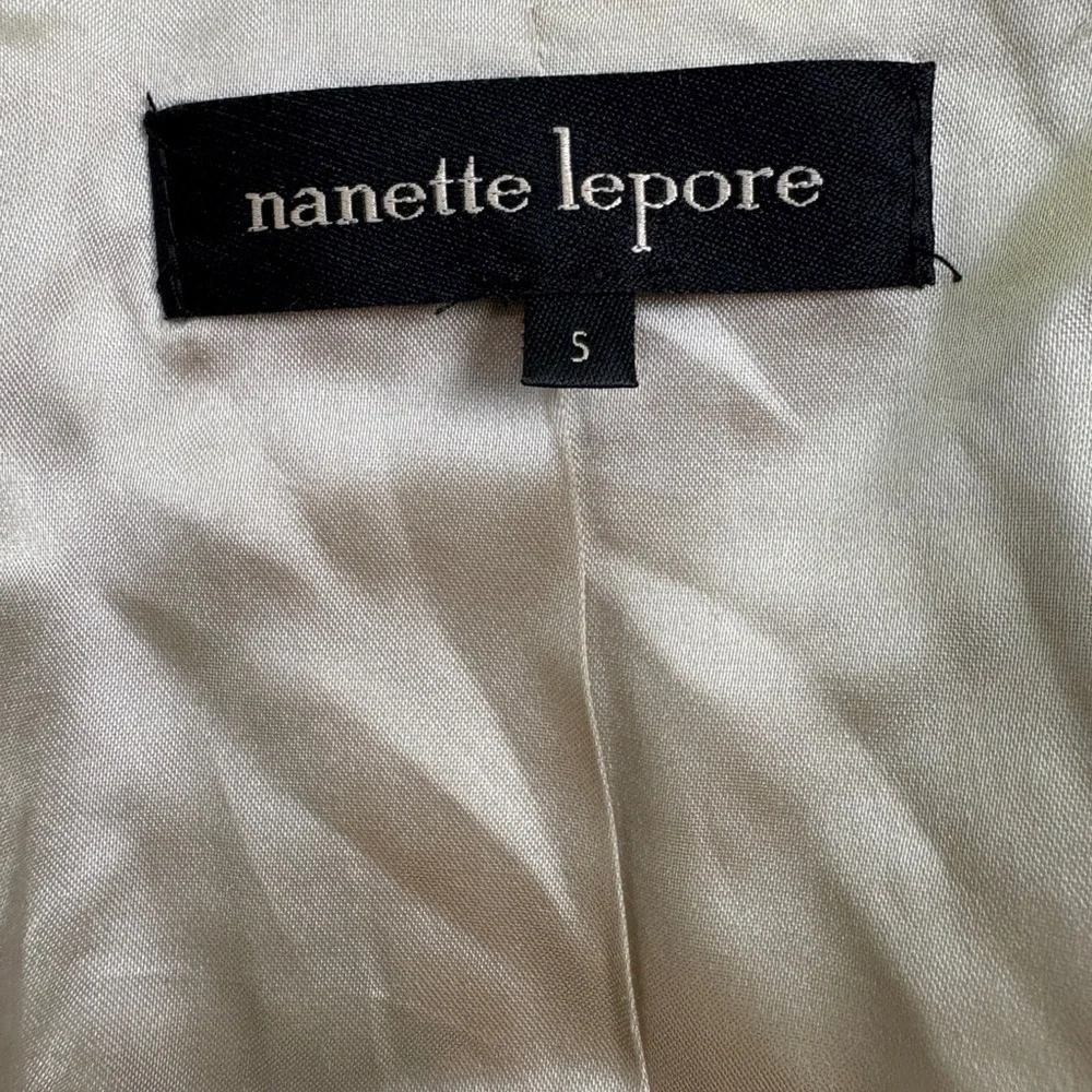 Nanette Lepore Elysian Cream Rabbit Fur Jacket Small
